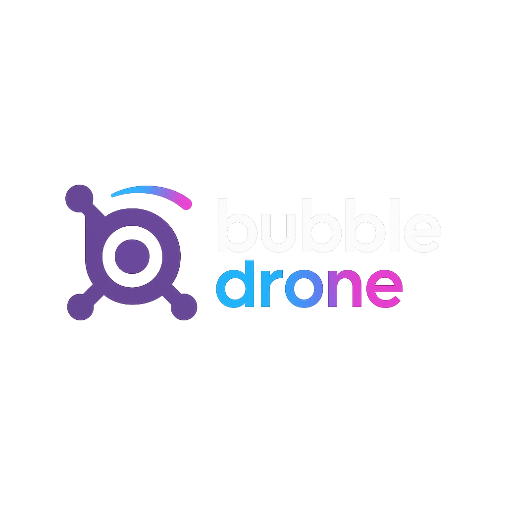 The logo of the bubble drone | Header | Bubble Drone